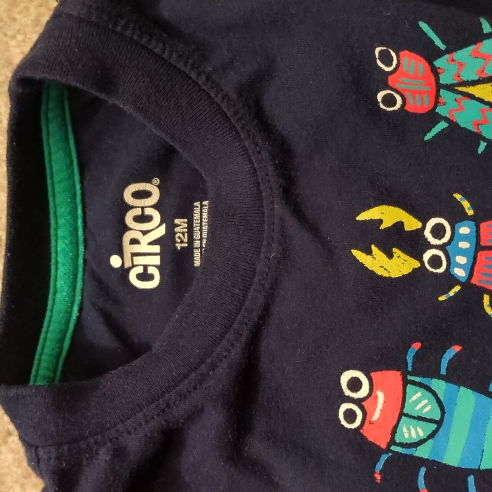 Carters Graphic Bugs 12 Months Tee - Picture 3 of 6